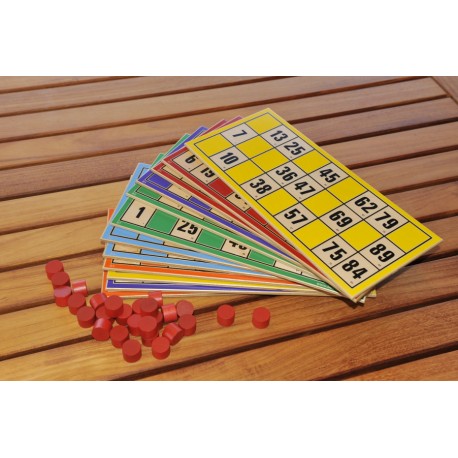 Loto géant : 12 cartes AB + 180 pions Loto géant : 12 cartes AB + 180 pions