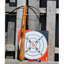 Grande arbalète et cible
