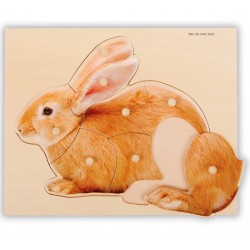 Puzzle Lapin en bois