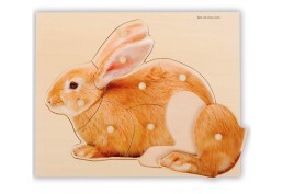 Puzzle Lapin en bois