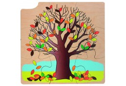 Puzzle 4 saisons en bois