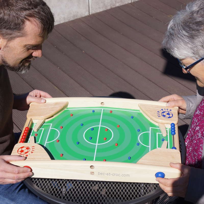 Jeu de flipper et Baby Foot en bois de 58 cm