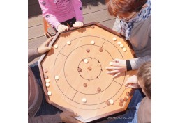 Crokinole · Jeu d'adresse traditionnel en bois · Alortujou