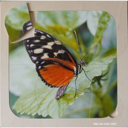 Puzzle papillon en bois