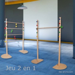 Limbo Tac en bois (2 jeux en 1)