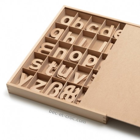 Coffret 92 lettres minuscules Coffret 92 lettres minuscules