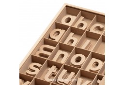 Grandes lettres en bois minuscules (H 6 à 8 cm)