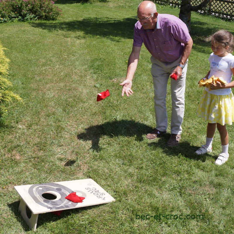 Jeu De Lancer De Sacs Géant Pour Adultes Et Famille - Activité Plein Air Ludique