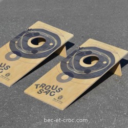 Troussac ou Cornhole fabrication France, jeu de lancer