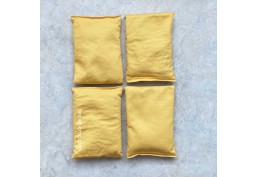 4 sacs tissu jaune Troussac