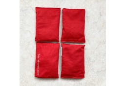 lot de 4 sacs rouges rembourrés pour jeux de lancer Troussac