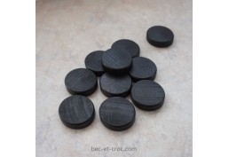 lot de 10 palets anthracite en bois diamètre 5 cm