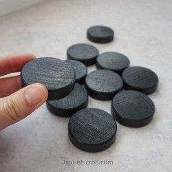 10 palets 5 cm en bois gris foncé pour jeux