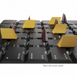 Squadro XXL en bois, jeu de stratégie pour collectivités