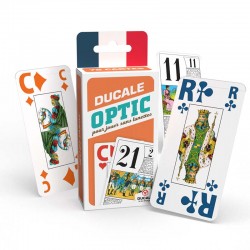 Jeu de Rami 2 jeux de 54 cartes gros caractères pour malvoyants