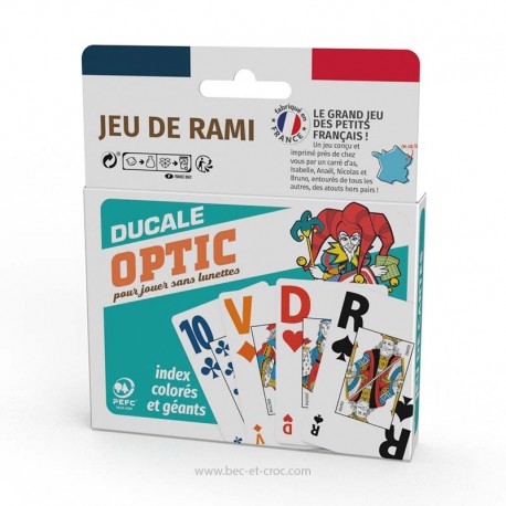 Rami optic : 2 jeux de 54 cartes Rami optic : 2 jeux de 54 cartes