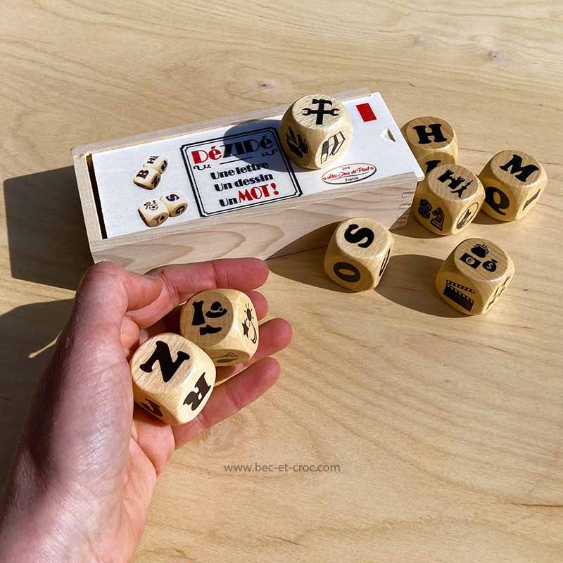 Dézidé, jeu de dés sur les mots
