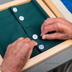 Pack 3 fermetures Montessori boutons