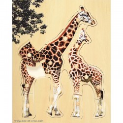 Puzzle girafes en bois