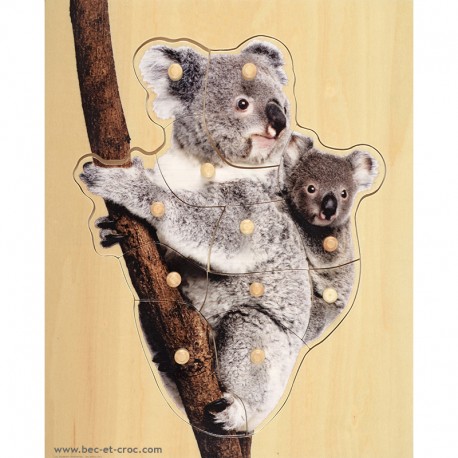 Puzzle koalas en bois