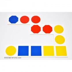 Coffret dominos 3 couleurs 3 formes