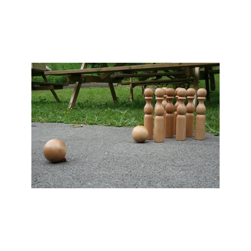 Jeu de 9 quilles 30 cm