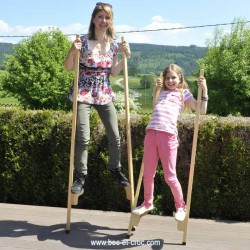 Jeu d'échasses en bois enfants fabrication française