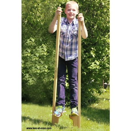 Jeu d'échasses en bois enfants fabrication française