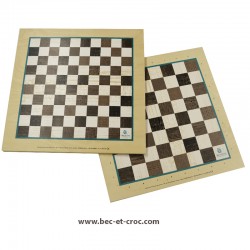 Jeux d'échecs et Dames 50 cm (réversible)