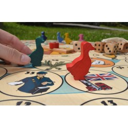 Maxi jeu de l'oie géant en bois (75 cm) DEUXIEME CHOIX