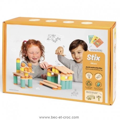 Jeu de construction Stix 108 pièces Jeu de construction Stix 108 pièces