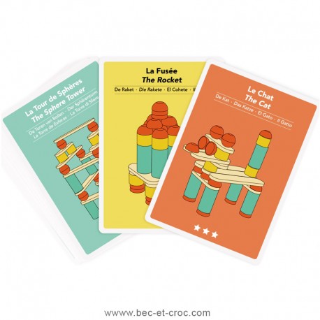 Cartes créatives pour jeu de construction Stix Cartes créatives pour jeu de construction Stix