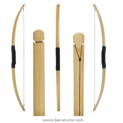 Arc 95 cm non percé avec 3 flèches