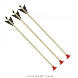 Arc 95 cm non percé avec 3 flèches
