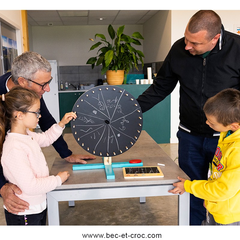 Roue De La Fortune DIY à Personnaliser - Jeu Pour Anniversaire, Halloween, Noël - Avec Gomme Pour Écrire