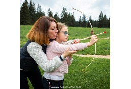 Arc 75 cm (percé) avec 3 flèches