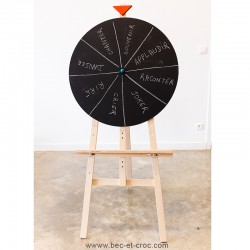 Roue à personnaliser géante + Chevalet