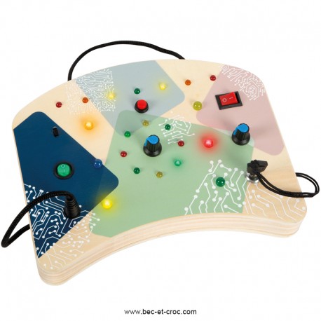 Busy Board Montessori Bois, Planche Activité Sensorielle Tableau