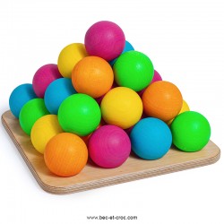 Jeu de boules colorées
