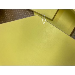 Tangram XXL en bois laqué jaune DEUXIEME CHOIX