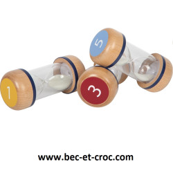 Lot de 3 sabliers géants