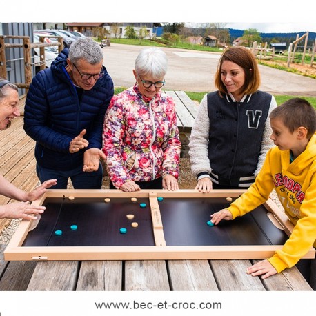 Table à glisser / jeu de palet 2 en 1 DEUXIEME CHOIX