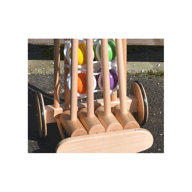 Jeu de Croquet en bois, un jeu familiale de parcours indémodable