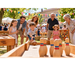Kermesse de printemps : les jeux en bois qui créent une vraie ambiance familiale 