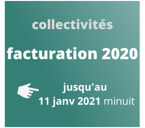 Spécial collectivités : facturation 2020, jusqu'au 11 janvier 2021